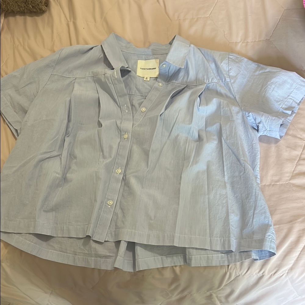 Lucky Brand Blue Button Down Shirt